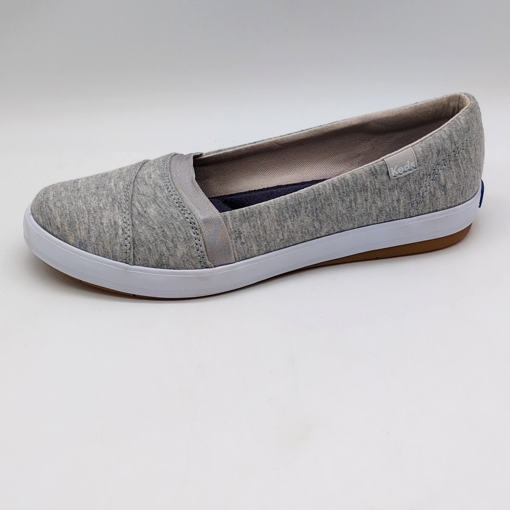 Keds Shoes Womens Gray 6.5 Slip On Sneakers Memory Foam Walking Casual WF59966